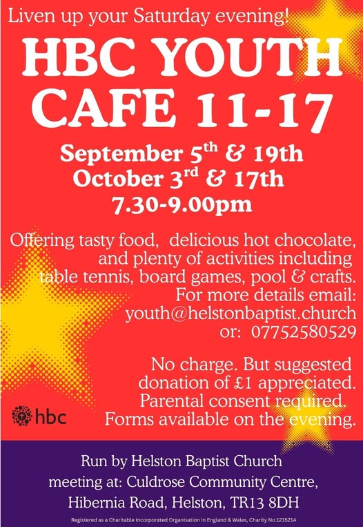 Youth Cafe September October